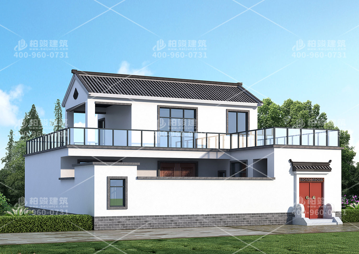 二層房屋設計圖，中式風格設計