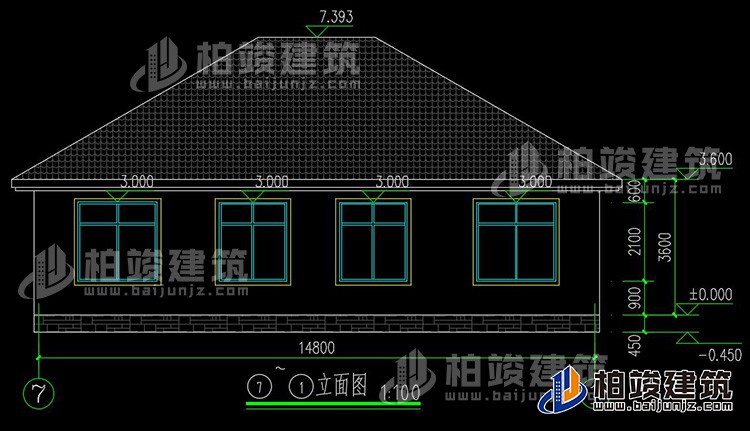 背立面圖