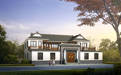中式四合院別墅設計圖占地400平方