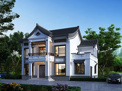 中式古典別墅設計圖 造價30萬
