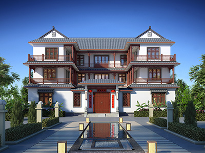 中式四合院房子設計圖農村