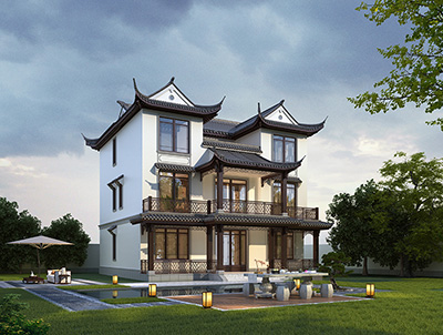 新中式古典別墅設計圖紙大全